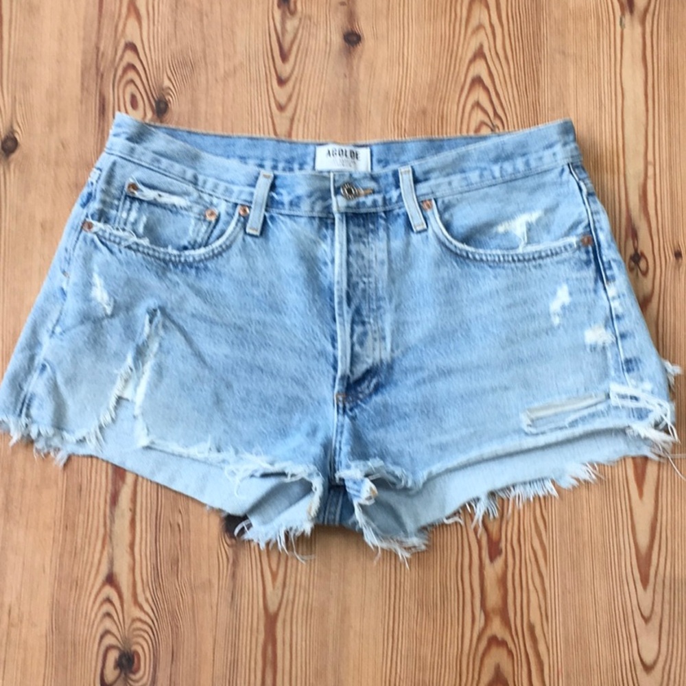 AGOLDE Parker Cut-Off Shorts - Picture 2 of 10